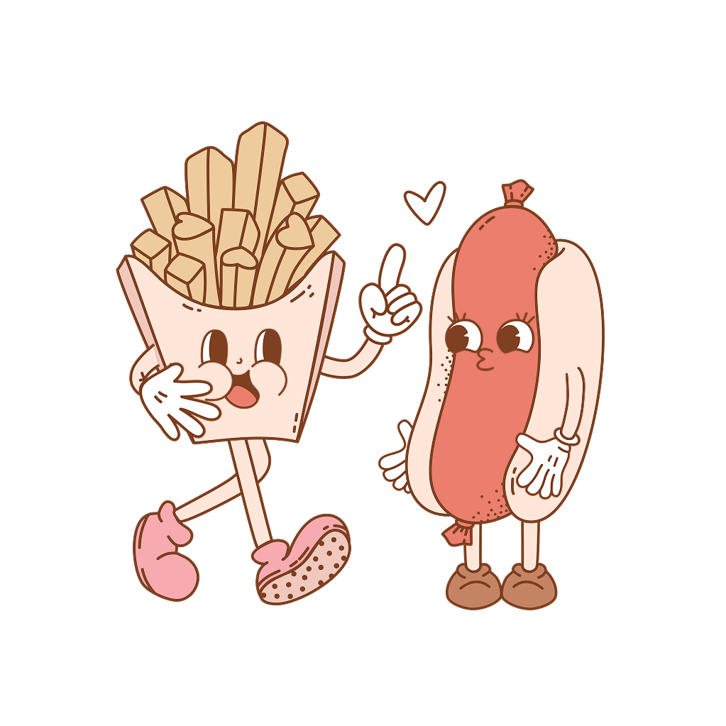 Chips & Hotdog Short Sleeve T-Shirt